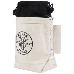 5416TCP Klein Tools Tool Bag, Extra Tall Top Closing Bolt Bag, 5 x 12 x 9-Inch