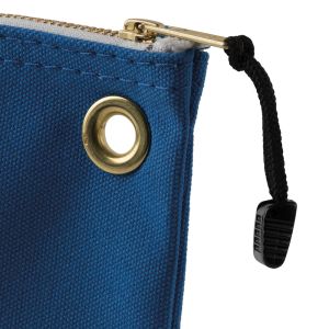 5539BLU Klein Tools Zipper Bag, Canvas Consumables Tool Pouch, Blue