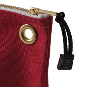 5539RED Klein Tools Zipper Bag, Canvas Tool Pouch, 10-Inch, Red