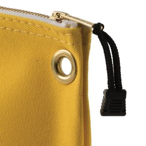 5539YEL Klein Tools Zipper Bag, Canvas Tool Pouch, 10-Inch, Yellow