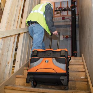 55473RTB Klein Tools Tradesman Pro&trade; Tool Master Rolling Tool Bag, 19 Pockets, 22-Inch