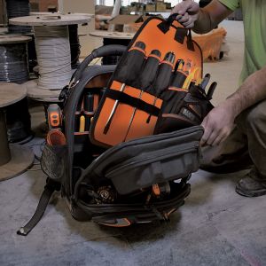 55485 Klein Tools Tradesman Pro&trade; Tool Master Tool Bag Backpack, 48 Pockets, 19.5-Inch