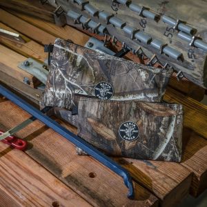 55560 Klein Tools Zipper Bags, Camo Tool Pouches, 2-Pack