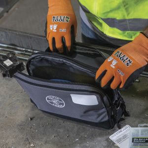 55583 Klein Tools Double Zipper Bag, 12 x 7-Inch