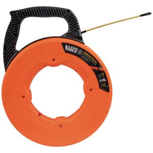 56350 Klein Tools Fiberglass Fish Tape with Spiral Steel Leader, 50-Foot