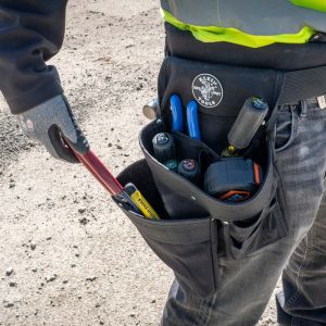 5709M Klein Tools Electrician's Padded Tool Belt/Pouch Combo, 11-Pocket, 4-Piece, M