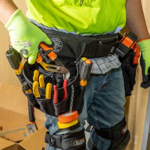 5710L Klein Tools Electrician's Padded Tool Belt/Pouch Combo, 27-Pocket, 4-Piece, L