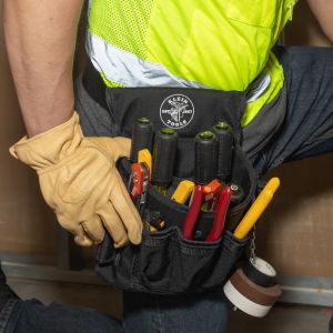 5719 Klein Tools PowerLine&trade; Series Electrician Tool Pouch, 18-Pocket