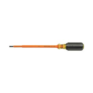 601-7-INS Klein Tools Insulated Screwdriver, 3/16-Inch Cabinet, 7-Inch Round Shank