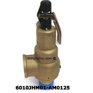 Relief Valve 2&rdquo; x 2 1/2&rdquo; NPT, Bronze Body, Plain Lever, Sec. I Steam Service, Set At 125 PSI