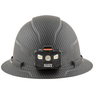 60346 Klein Tools Hard Hat, Premium KARBN&trade; Pattern, Non-Vented Full Brim, Class E, Lamp