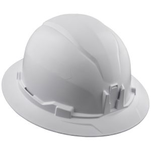 60400 Klein Tools Hard Hat, Non-Vented, Full Brim Style, White