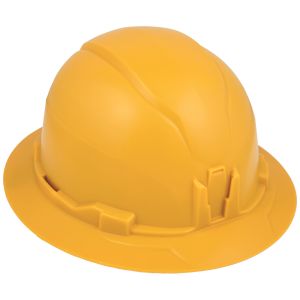 60489 Klein Tools Hard Hat, Non-Vented, Full Brim Style, Yellow
