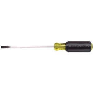 605-6 Klein Tools 1/4-Inch Cabinet Screwdriver, Heavy Duty, 6-Inch Round Shank
