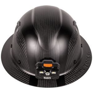 60512 Klein Tools Klein Carbon Fiber Full Brim Hard Hat with Headlamp, Titan