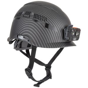 60517 Klein Tools Safety Helmet, Premium KARBN&trade; Pattern, Vented, Class C, Headlamp