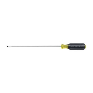 608-10 Klein Tools 1/8-Inch Cabinet Mini Screwdriver, 10-Inch Round Shank