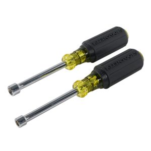 630M Klein Tools Nut Driver Set, Magnetic Nut Drivers, 3-Inch Shafts, 2-Piece