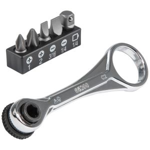 65200 Klein Tools Slim-Profile Mini Ratchet Set, 5-Piece