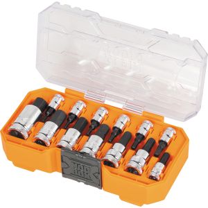 65213HEXM Klein Tools Knurled Hex Bit Socket Set, Metric, 13-Piece