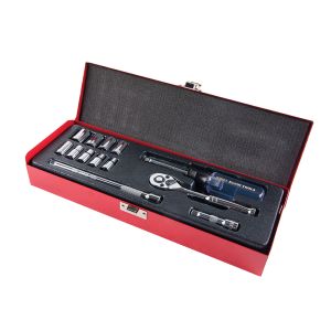 65500 Klein Tools 1/4-Inch Drive Socket Wrench Set, 13-Piece