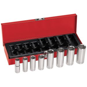 65502 Klein Tools 3/8-Inch Drive Deep Socket Wrench Set, 8-Piece