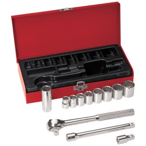 65504 Klein Tools 3/8-Inch Drive Socket Wrench Set, 12-Piece