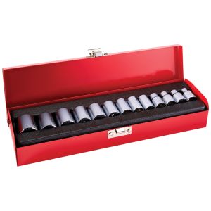 65506 Klein Tools 3/8-Inch Drive Socket Wrench Set, Metric, 13-Piece