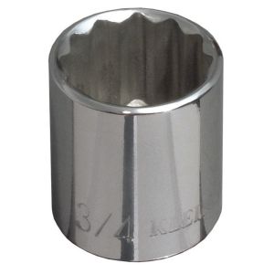 65708 Klein Tools 7/8-Inch Standard 12-Point Socket, 3/8-Inch Drive