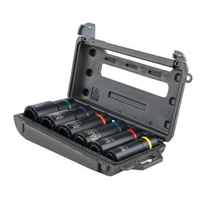 66010 Klein Tools 2-In-1 Impact Socket Set, 12-Point, 6-Piece