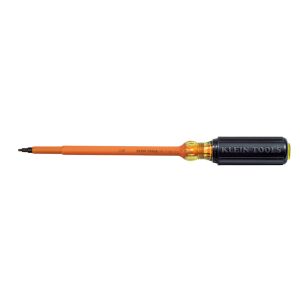 661-7-INS Klein Tools Insulated Screwdriver, #1 Square, 7-Inch Round Shank