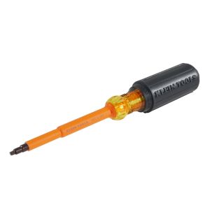662-4-INS Klein Tools Insulated Screwdriver, #2 Square, 4-Inch Round Shank