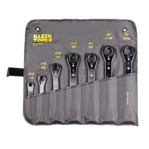 68222 Klein Tools Ratcheting Box Wrench Set, 7-Piece