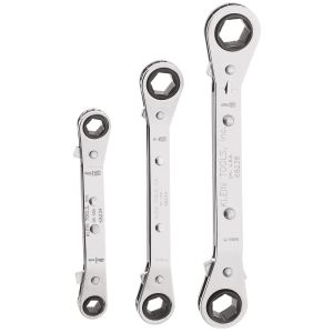 68244 Klein Tools Reversible Ratcheting Box Wrench Set, 3-Piece