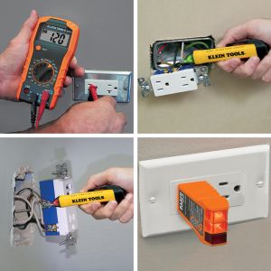 69149P Klein Tools Test Kit with Multimeter, Non-Contact Volt Tester, Receptacle Tester