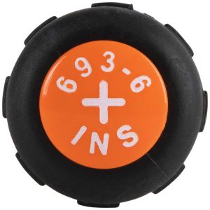 6936INS Klein Tools Slim-Tip 1000V Insulated Screwdriver, #2 Phillips, 6-Inch Round Shank