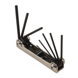 70581 Klein Tools Folding Hex Key Set, 8-Key, SAE Sizes