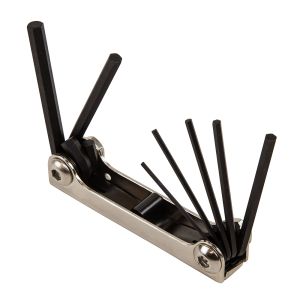 70582 Klein Tools Folding Hex Key Set, 7-Key, Metric Sizes