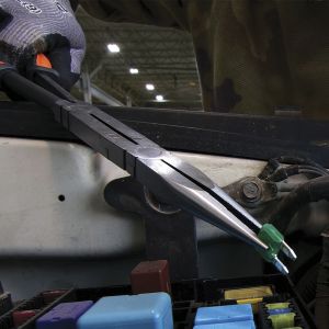 71400 Klein Tools Pliers, Long Reach Needle Nose Pliers, Straight Nose, 13-Inch