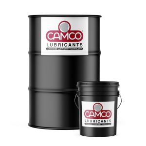 CAMCO Refrigeration Oils. Image of 5 gallons & 55 gallon sizes.