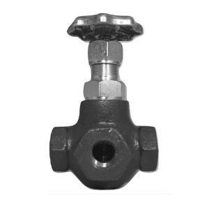 Cyrus Shank 843 3-Way Shut-Off Valve, 1/2, 1/2, Ductile Iron