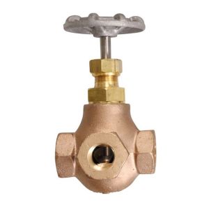 Cyrus Shank 843B 3-Way Shut-Off Valve, 1/2