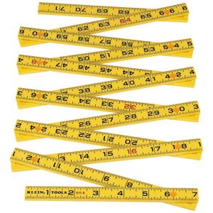 911-6 Klein Tools Fiberglass Folding Rule, Outside Reading