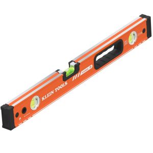 93524MAG Klein Tools Magnetic Box Beam Level, 3 Vial, 24-Inch