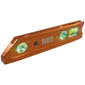 935RBLT Klein Tools Lighted Torpedo Billet Level, Rare-Earth Magnet
