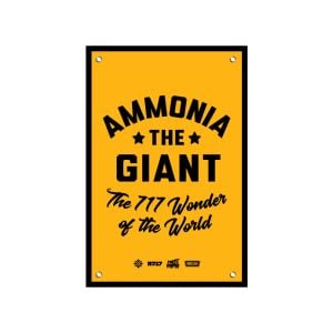 Ammonia the Giant: The 717 Wonder of The World Wall Flag