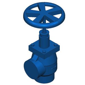 Hansen AS251H, 2-1/2 NH3 Shut-off Valve Angle, Socket Weld, Handwheel