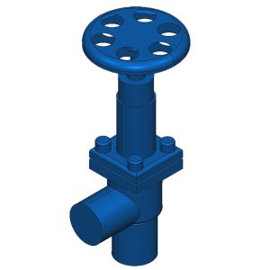 Hansen ASB050H, 1/2 Shut-off Valve, Angle, 4 BLT, Socket Weld, Handwheel