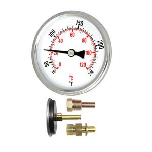 B2B1-K PIC Gauges Bimetal Thermometer, 2-1/2