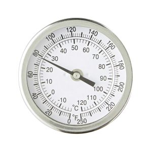 B3B2-II PIC Bi-Metal Thermometer 3" Dial, 2-1/2" Stem, 0-250 F